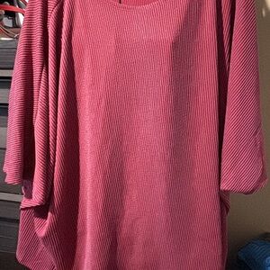 Ribbed v neck tunic